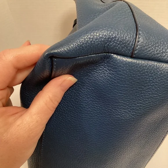 EUC Tory Burch Blue Hobo Bag - Picture 7 of 16